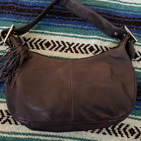 Tignanello Handbags - Tinanello‎ navy blue genuine leather purse